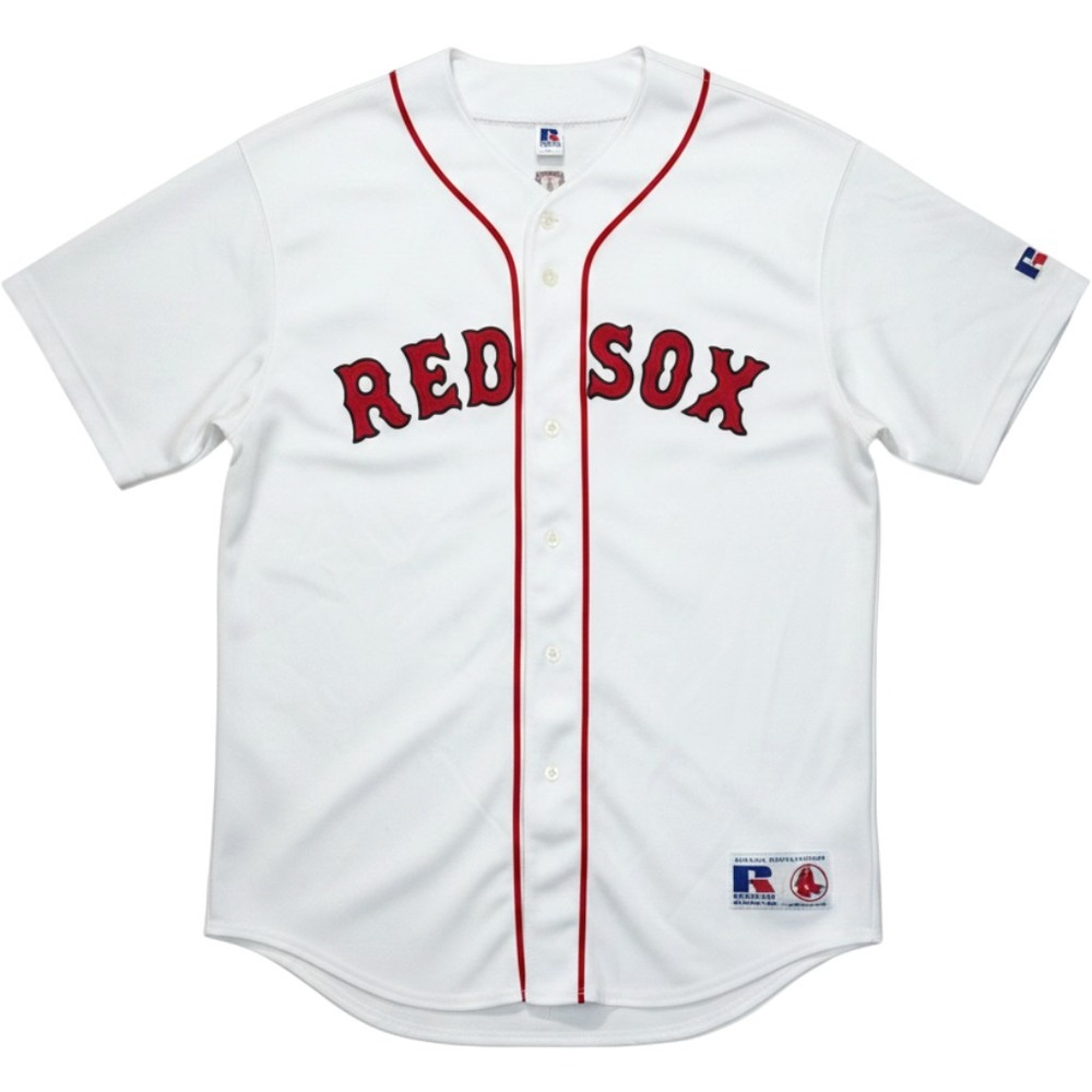 Mens Russell Athletic Boston Red Sox Nomar Garciaparra #5 Jersey White XL MLB